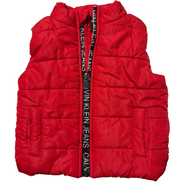 Calvin Klein Jeans Red Kids Vest - Picture 1 of 5